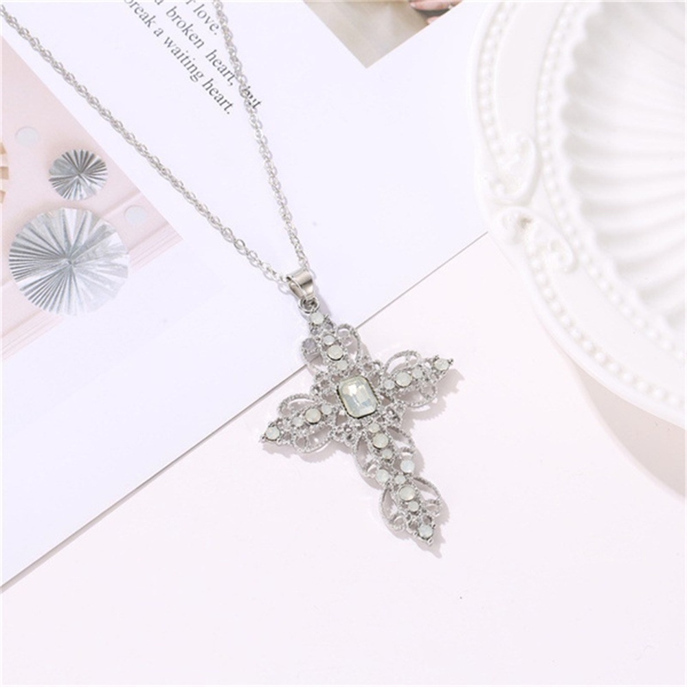 Vòng cổ Mặt Thánh Giá Đính Đá Phong Cách Bohemian Dành Cho Nữ