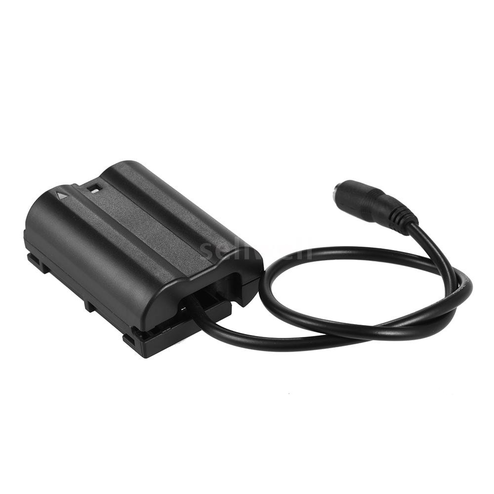 Andoer EN-EL15 Fully Decocded Dummy Battery Pack DC Coupler Connector for Nikon D7200 D500 D810 D750 D7100 D7000 D800E D