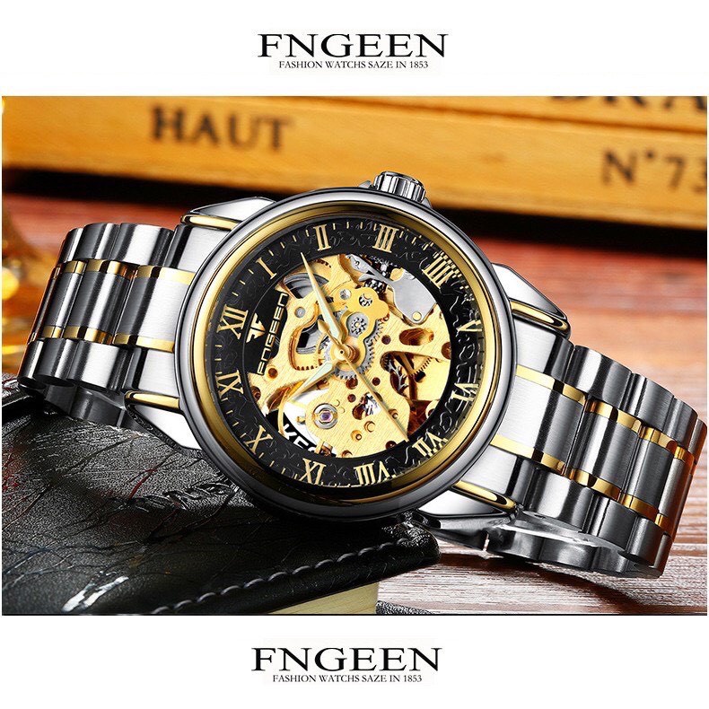 Đồng Hồ Cơ Nam FNGEEN 866 Cao Cấp Chống Nước ,Chống Xước Phù Hợp Mọi cổ tay đàn ông việt