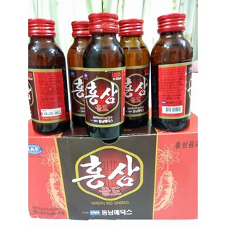 GIÁ SỐC: NƯỚC HỒNG SÂM HÀN QUỐC (10 CHAI/ HỘP)