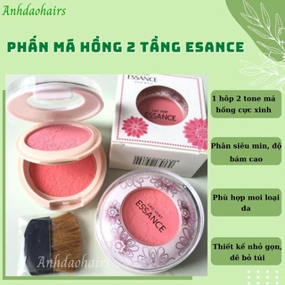 Phấn má hồng Esance 2 tầng  tone hồng và cam ( có hình thật )