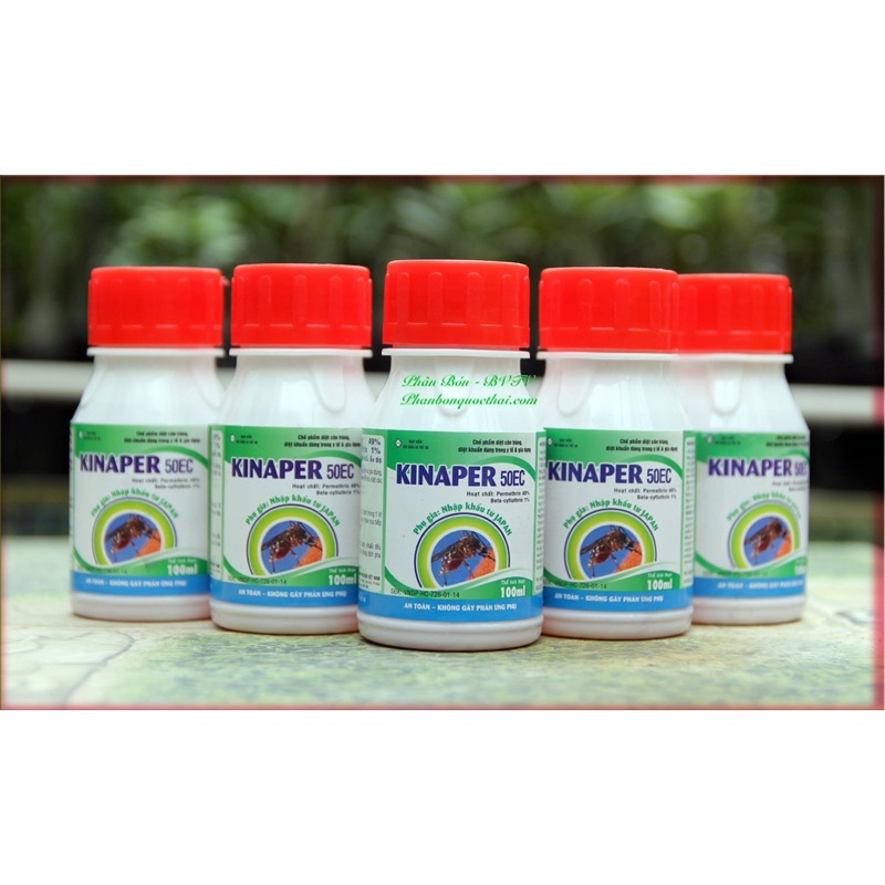 Diệt muỗi vằn , côn trùng An toàn trong nhà và ngoài vườn Permethrin Kinaper 50EC , nhúng mùng màn,chai 100ml