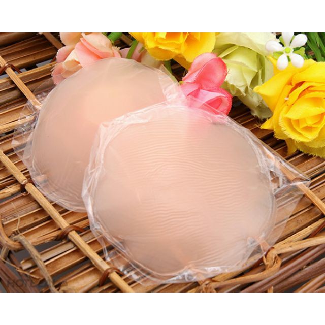 Miếng dán ngực nhũ hoa silicon hộp đỏ siêu dính ( hộp 2 miếng)