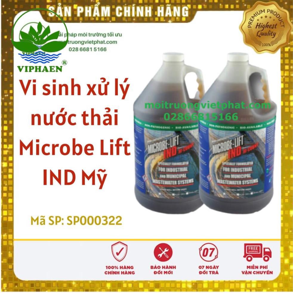[Hàng Mỹ] Vi sinh MicrobeLift IND Mỹ, Vi sinh hiếu khí xử lý nước thải dạng lỏng (Can 3,8 lít)