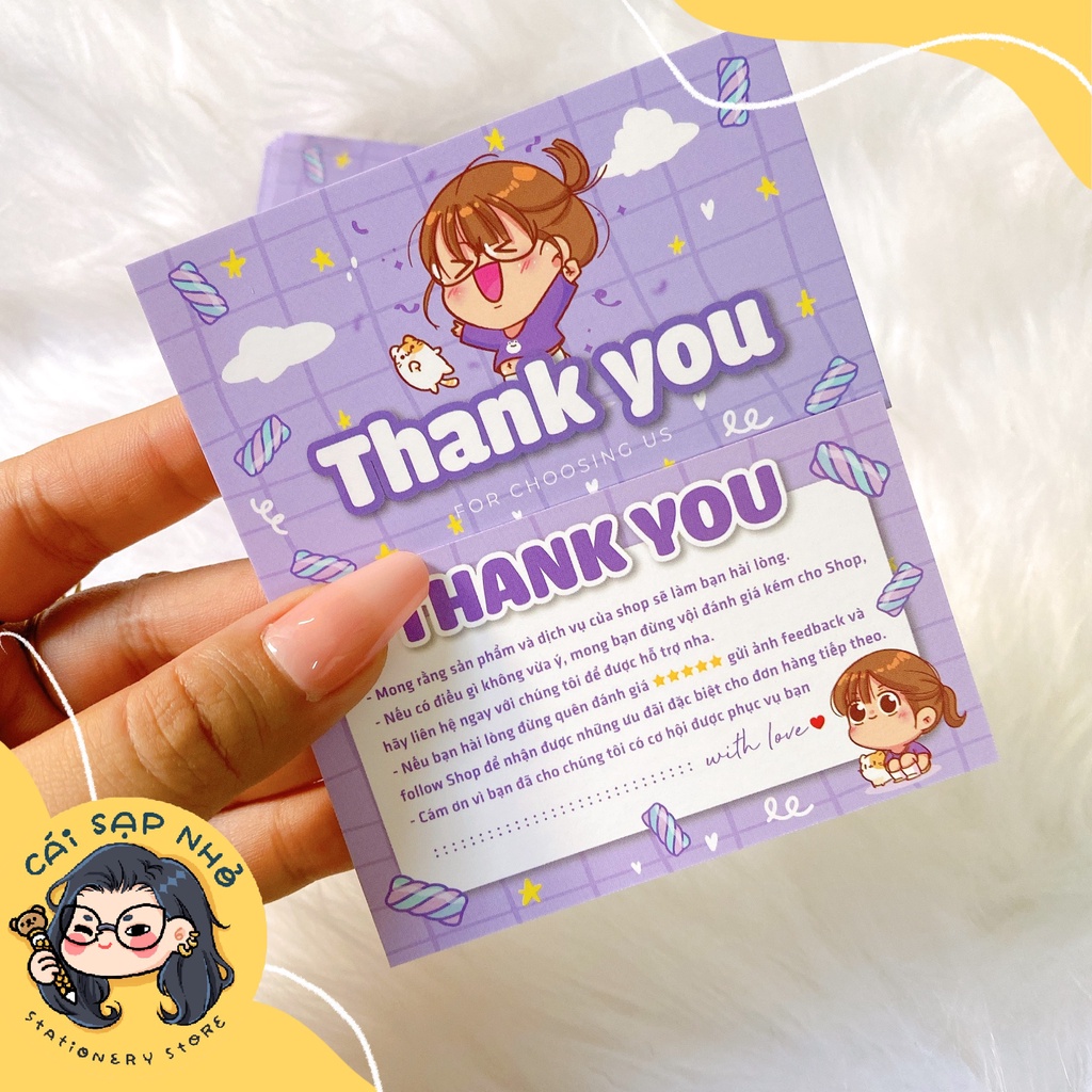Thẻ cảm ơn, card thank you, thiệp cám ơn khách hàng, thiệp cám ơn