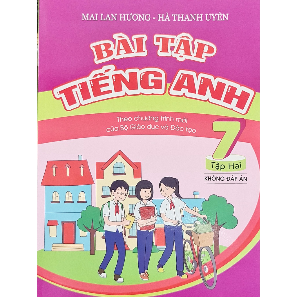 Sách - Combo Bài tập tiếng anh lớp 7 tập 1 + tập 2 theo chương trình mới của bộ giáo dục và đào tạo ( không đáp án )