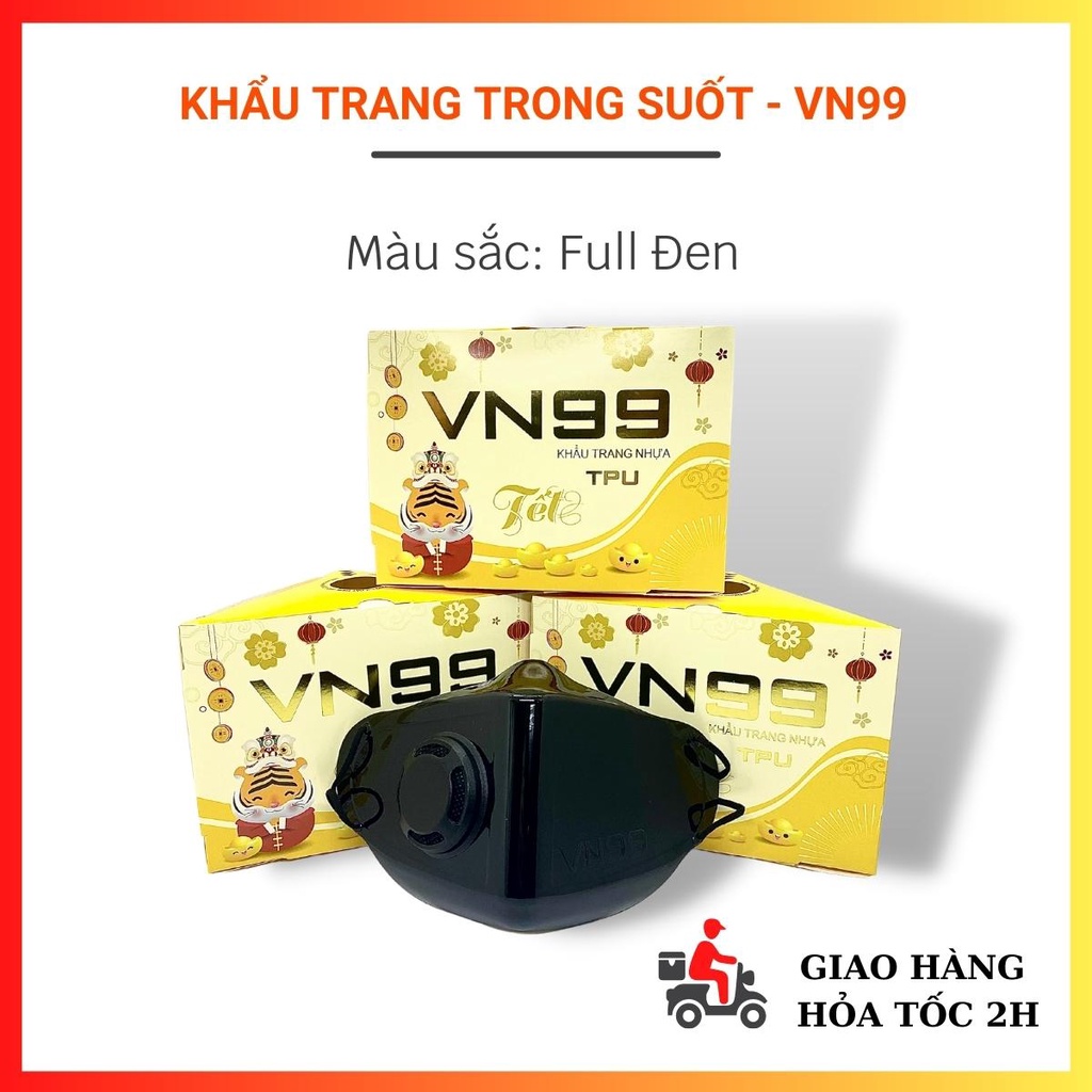 [HÀNG LOẠI I ] Khẩu trang trong suốt , khẩu trang nhựa thời gian 3D Mask nhựa dẻo TPU VN99