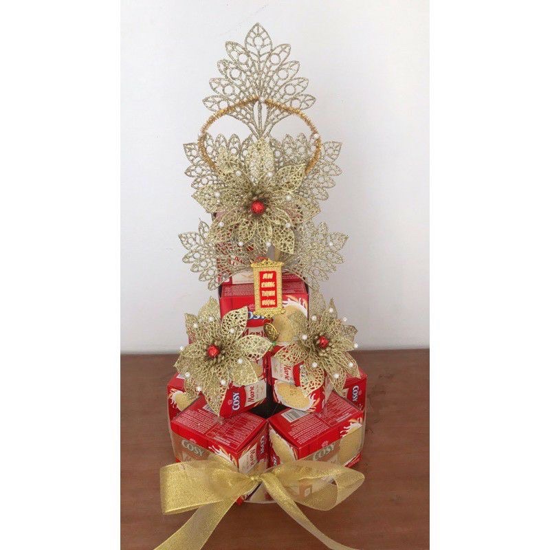 sét hoa trang trí tháp bánh ( không kèm bánh )