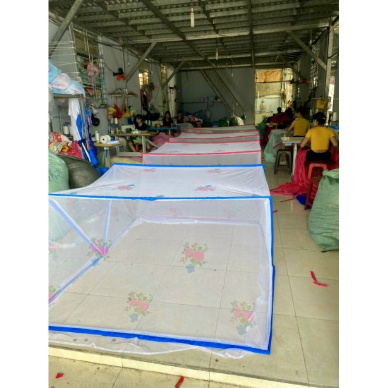 mùng chụp vuông 1m6_1m8 × 2m x 80cm