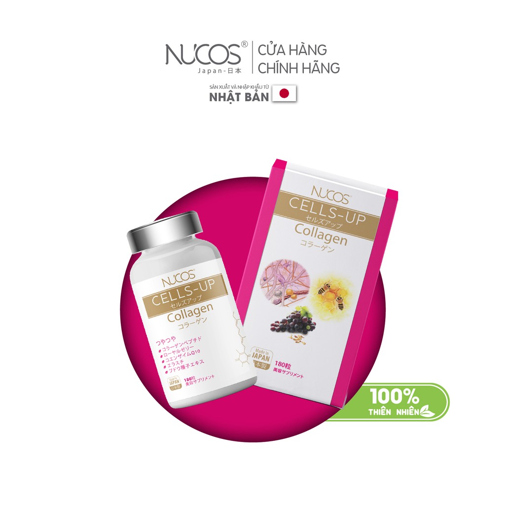Collagen đẹp da chống lão hoá Nucos cells up 180 viên | BigBuy360 - bigbuy360.vn