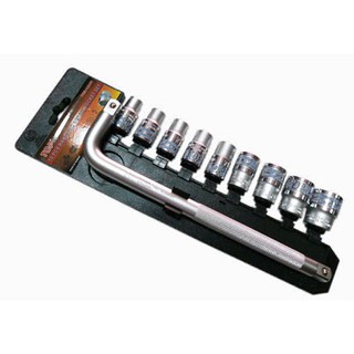 Bộ tuýp 10 chi tiết 1/2 cần cong L TOP tbs12250 (Bạc)