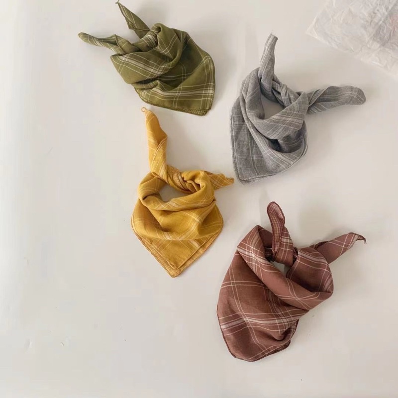 Khăn vuông cho bé thời trang Hàn quốc thấm hút mềm