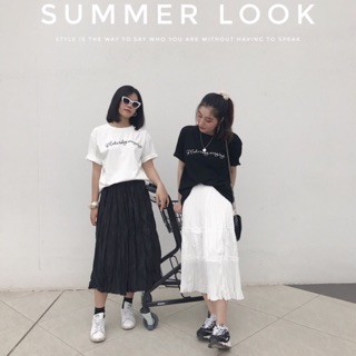 Ảnh thật - chân váy dài basic