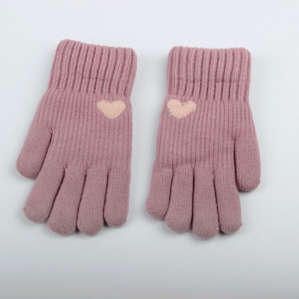 ROWANS Găng Tay Len Phối Nhung Co Dãn Giữ Ấm Cánh Tay