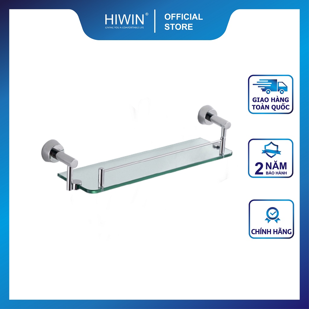 Kệ kính đơn phòng tắm inox 304 mặt gương sáng bóng HIWIN Y-641A
