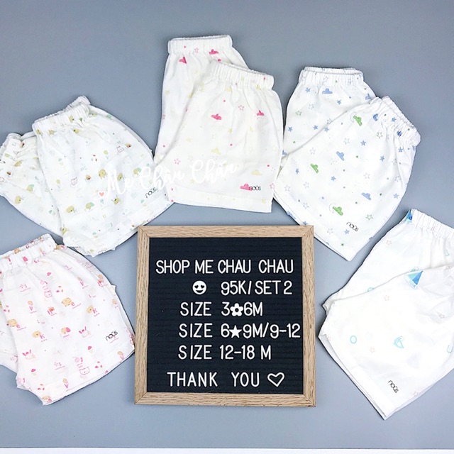 Set 2 quần chất xô