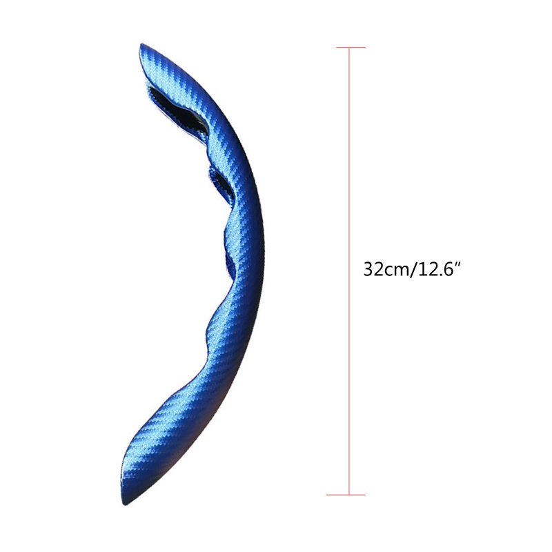 Bộ 2 Miếng Dán Trang Trí Bánh Xe Hơi Bằng Sợi Carbon Thoáng Khí Chống Trượt