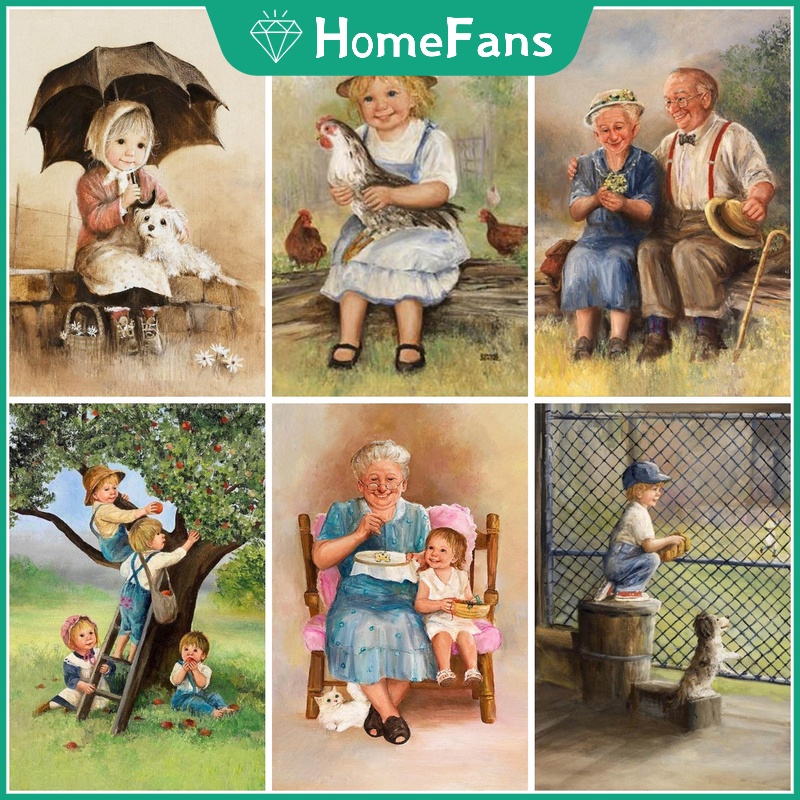 Bộ tranh đính đá 5D tự làm hình người đàn ông 100% kích thước 30x40cm