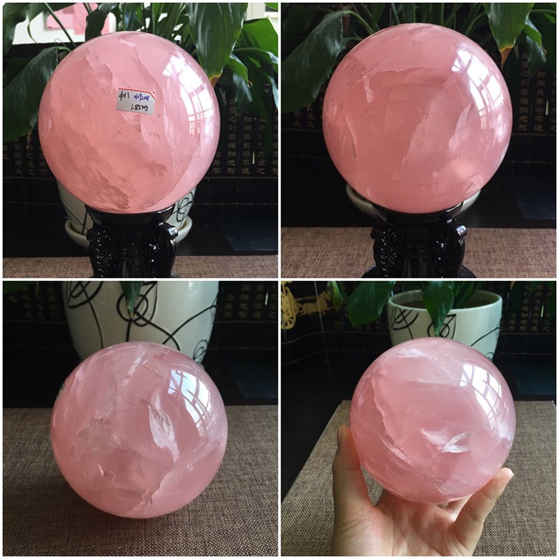 [XẢ KHO Size 1.5kg] Quả Cầu Phong Thủy T.A Hồng mạng THỔ và HỎA nặng 1.5 Kg, Đường Kính 12 cm - Phong Thủy Thành Đô | BigBuy360 - bigbuy360.vn