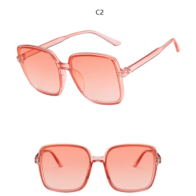 Kính mát gọng vuông màu gradient thời trang cho nam và nữ