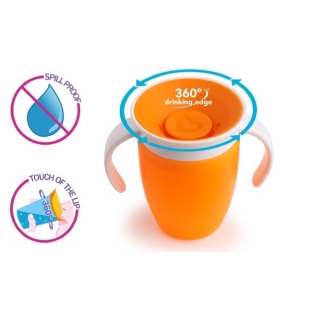 CỐC TẬP UỐNG 360º THÔNG MINH UPASS UP0337 - UỐNG NƯỚC Ở QUANH VIỀN, KHÔNG RÒ NƯỚC - HÀNG THÁI LAN