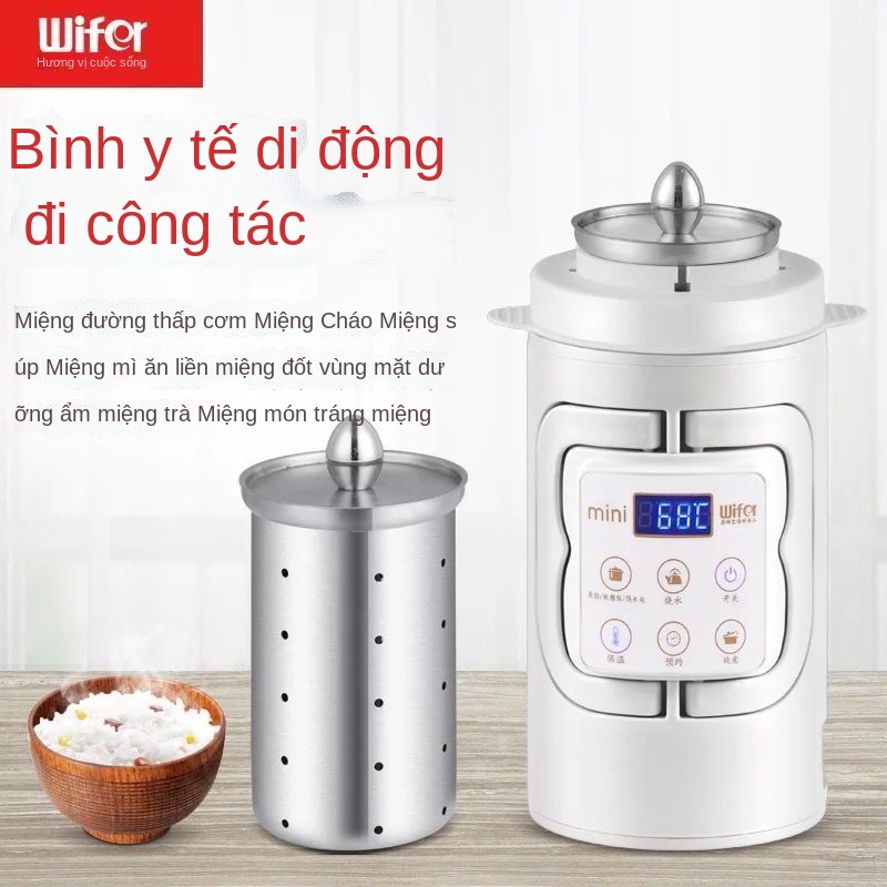 ✑❒Good Lady Du lịch nhỏ Ấm đun nước điện Cách nhiệt Ấm đun nước di động Ký túc xá Du lịch Sức khỏe Gấp Cốc nước