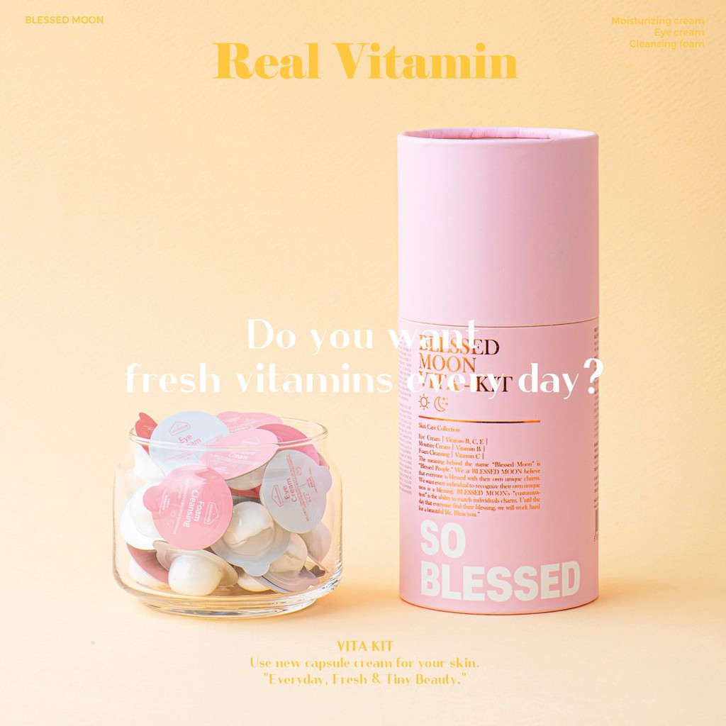 Kem dưỡng mắt dạng viên BLESSED MOON VITA - KIT #EYE KIT