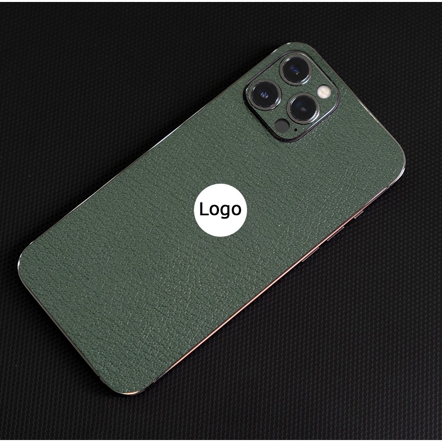 Dán da LƯNG VIỀN xanh rêu IPhone 15promax 14 promax  13promax 12promax 11promax XSMAX X XS 7 8 PLUS 6 5