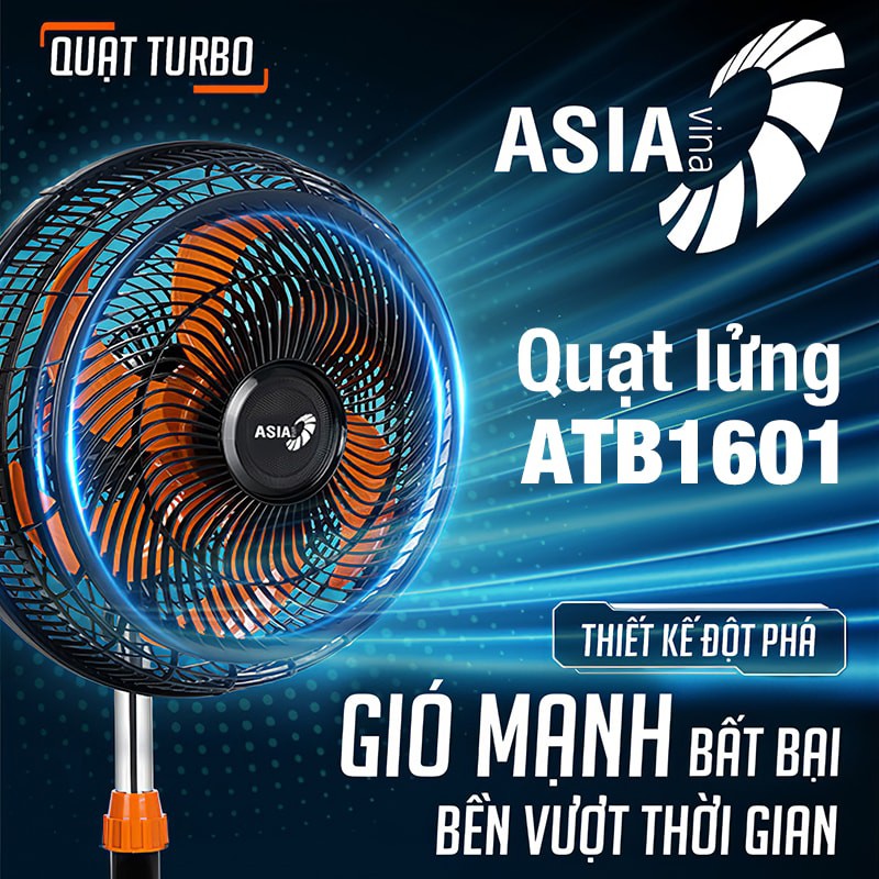 Quạt lửng Asia TURBO 6 cánh - bán công nghiệp - ASATB1601-DV0