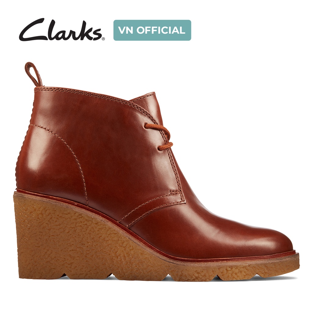 Giày Ankle Boot Nữ CLARKS Clarkford DBT Màu Mahogany