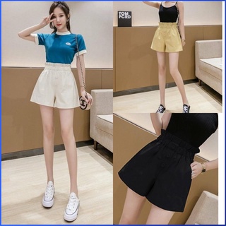 Quần đùi nữ ống rộng lưng cao cạp thun kaki mặc nhà đi chơi mùa hè đẹp thời trang ulzzang covas v027