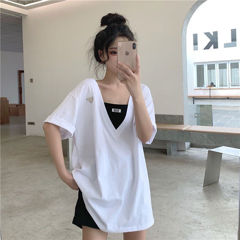 COZOK Áo Thun Tay Ngắn Hở Lưng Thời Trang Quyến Rũ Cho Nữ