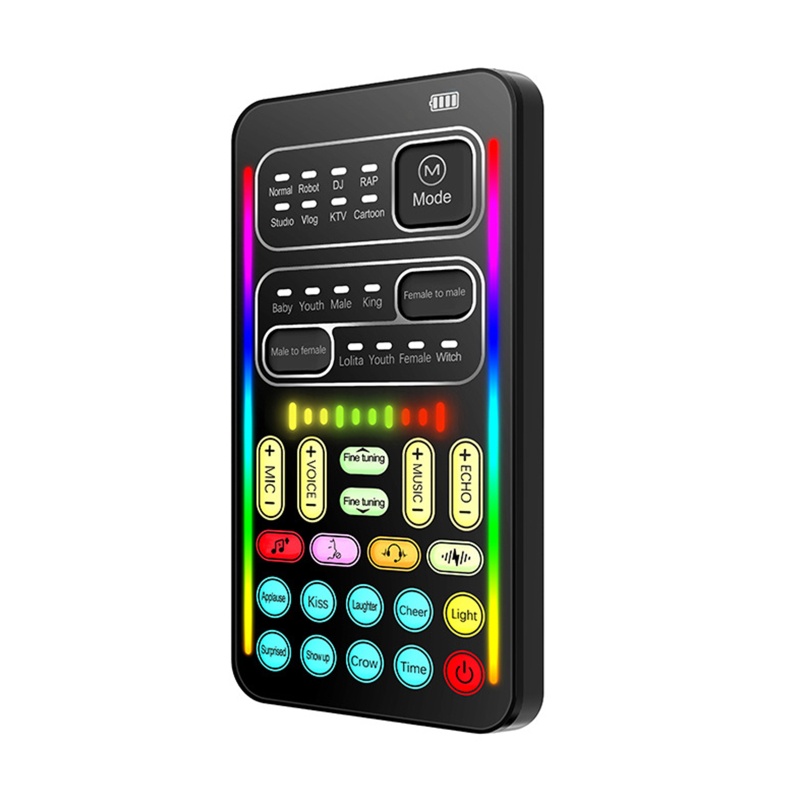 Thẻ Âm Thanh Nổi Mini Thay Đổi Giọng Nói Cho Micro Live Scream