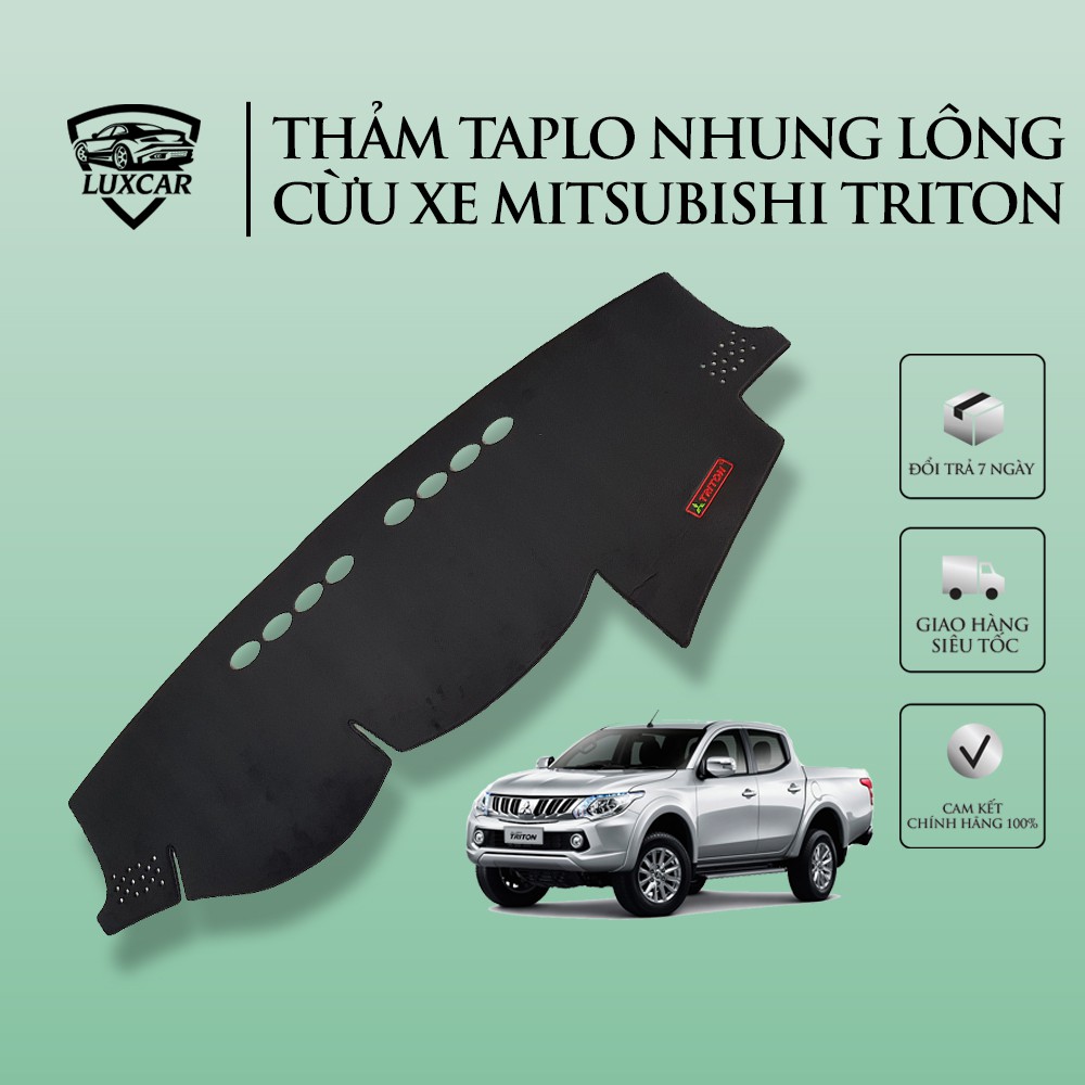 Thảm TAPLO Nhung Lông cừu xe MITSUBISHI TRITON LUXCAR cao cấp