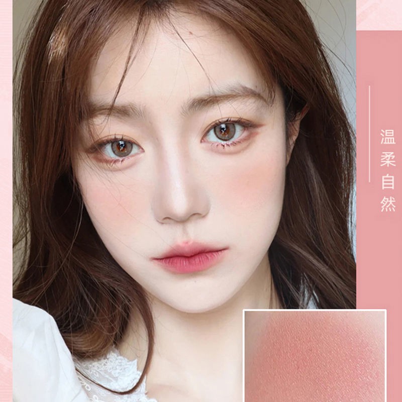 New product hot sale PIPL blush high-gloss three-in-one contouring with brush girl heart waterproof natural fine shimmer matte blush plate multi-color