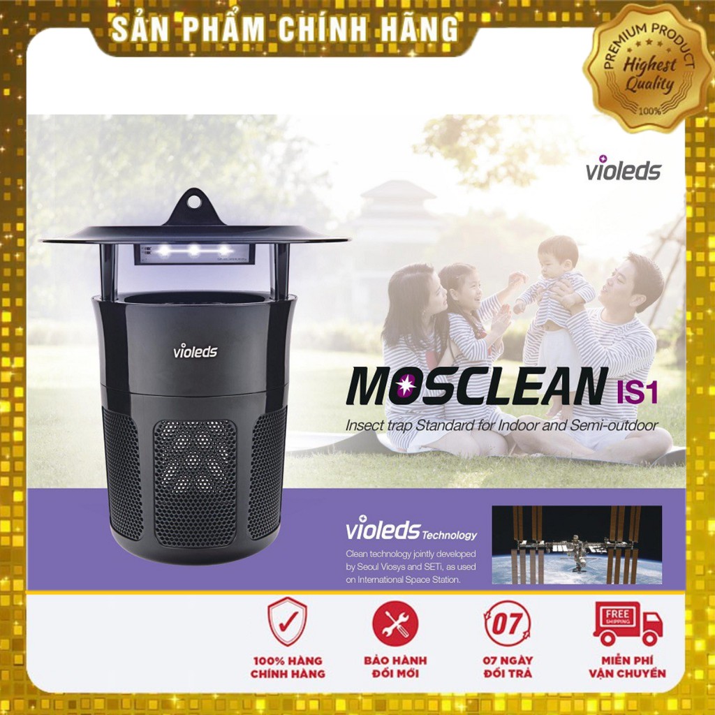 [Hàng chuẩn] 🇰🇷 Máy bắt muỗi thông minh hiệu quả LED UV Mosclean Hàn Quốc