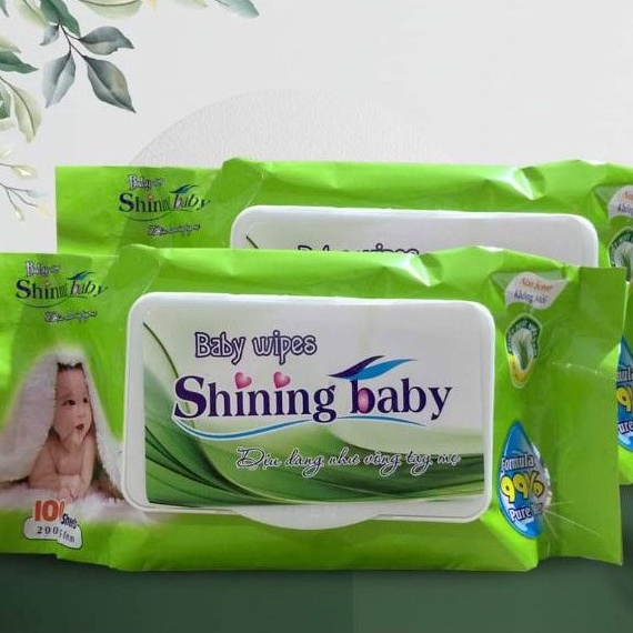 Khăn Giấy Ướt Shining Baby Không Mùi 100 Tờ 02.2024