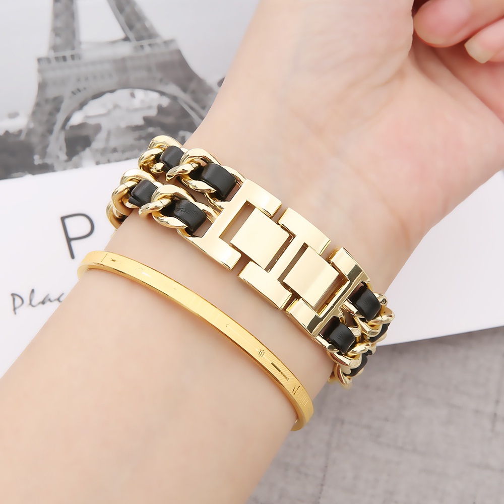 Dây Đeo Thay Thế Chất Liệu Da Phối Kim Loại Cho Đồng Hồ Thông Minh IMILAB W12