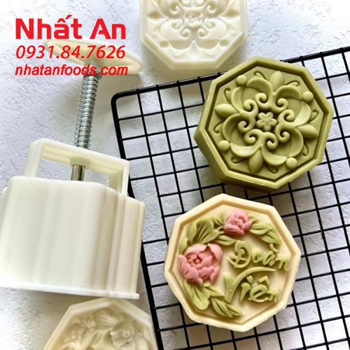 Khuôn trung thu 2 mặt Lục Giác Đoàn Viên 150gr