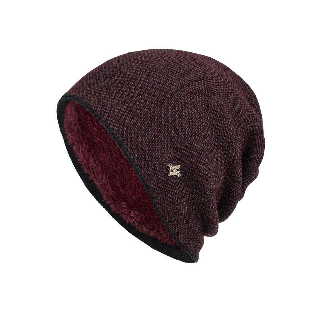 Mũ Beanie Dày Màu Trơn Phong Cách Unisex Cá Tính
