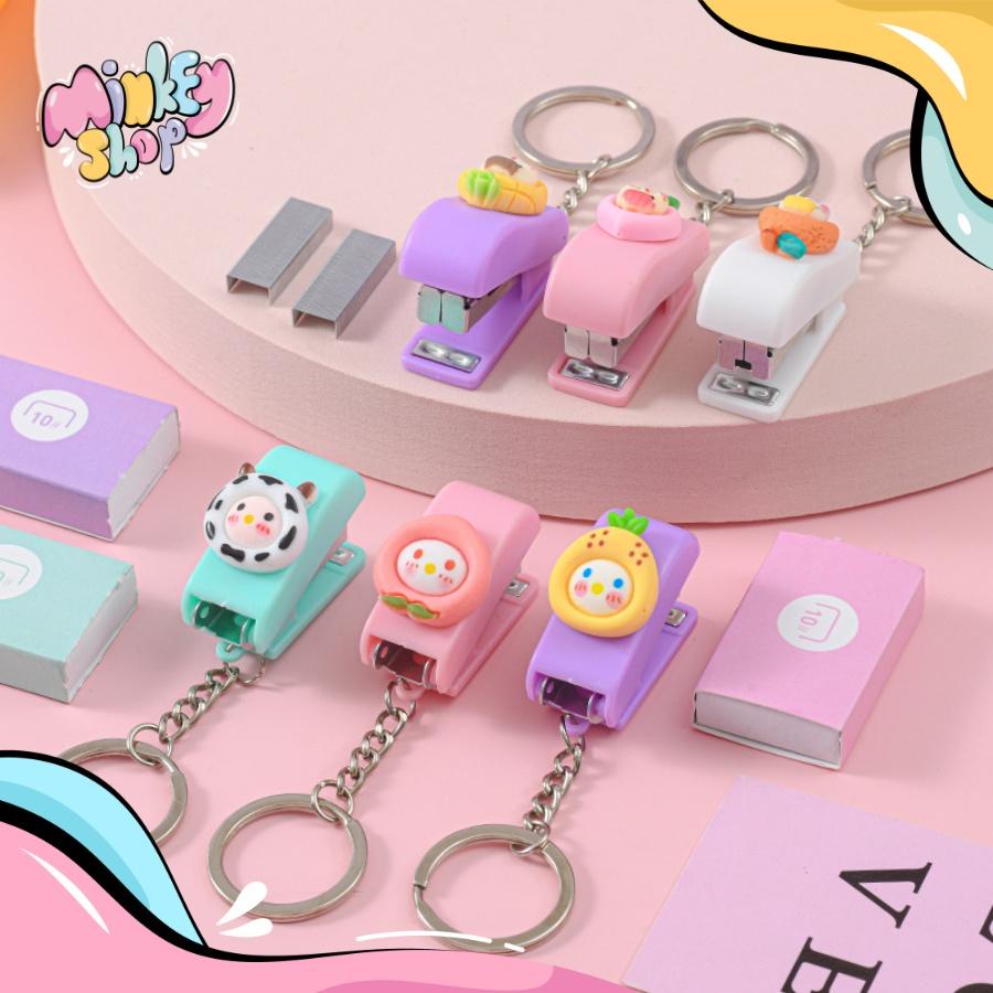 Móc Khoá Kim Bấm Độc Đáo Đáng Yêu Dễ Thương Nhiều Mẫu Phụ Kiện Túi Xách Balo Cặp Xách Cute 02MKKB -Minkey