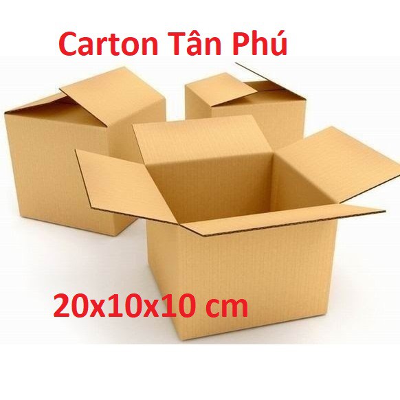 20x10x10 Combo 100 hộp carton 3 lớp ♥️ FREESHIP ♥️ siêu rẻ