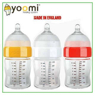 Bình sữa yoomi 240ml cổ vàng