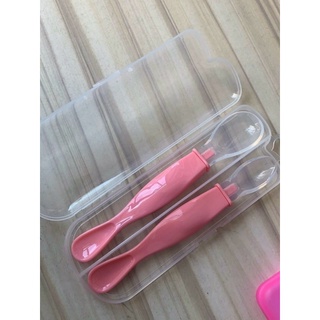 Hộp 2 thìa silicon cho bé