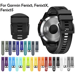 Dây Đeo Silicon Màu Đen Cho Đồng Hồ Garmin Fenix 5 Fenix 5plus / Fenix 5x Forerunner 935 / 945