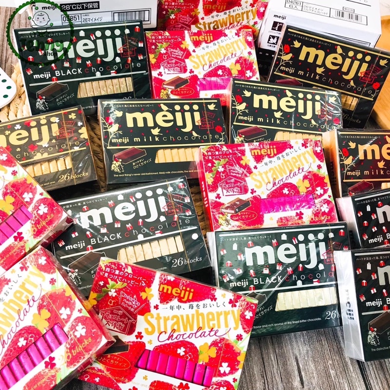 [SẴN HÀNG] Chocolate Meiji Nhật hộp 26 Thanh socola