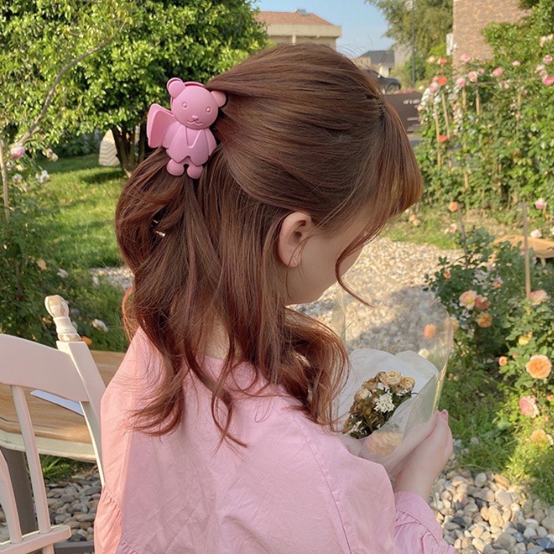 Kẹp tóc càng cua (gấp tóc) hình gấu nhiều màu xinh xắn DTonline (ngẫu nhiên) GAUVEST