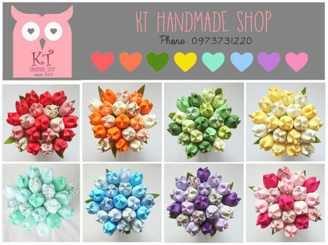 Hoa tulip vải handmade
