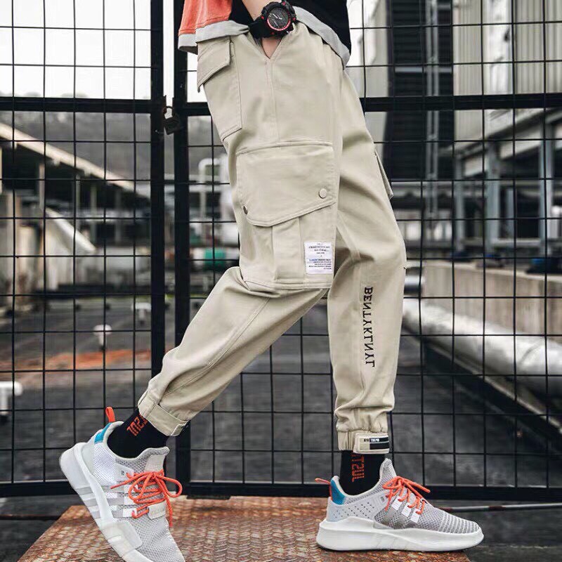 Quần Jogger Kaki Túi Hộp Nam Nữ Unisex Chất Dày Dặn