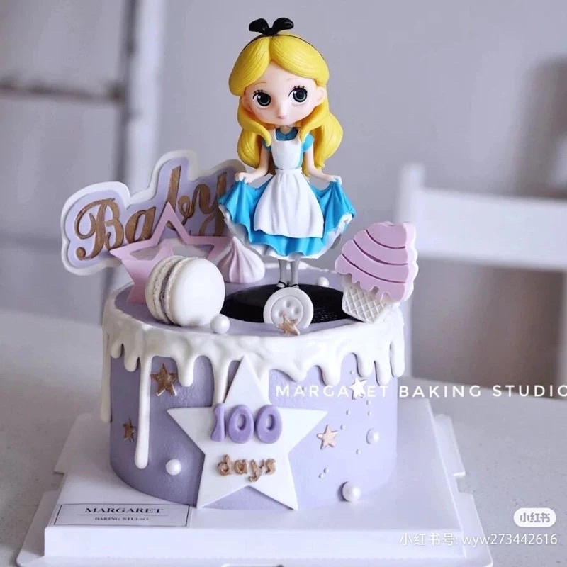 Công Chúa Alice Mắt To Phiên Bản Trang Trí Bánh